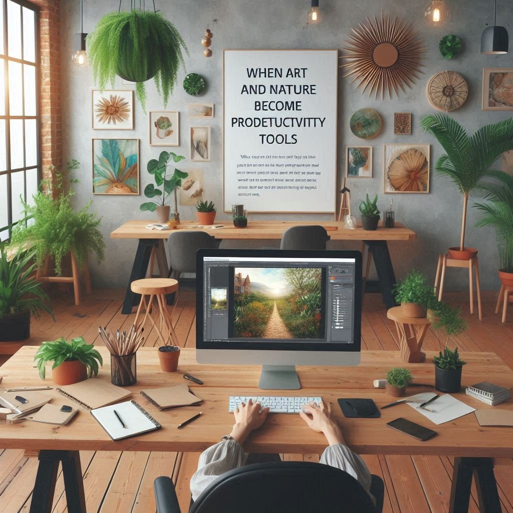 Kai menas ir gamta tampa darbo įrankiais: produktyvumas ArtNest stiliumi